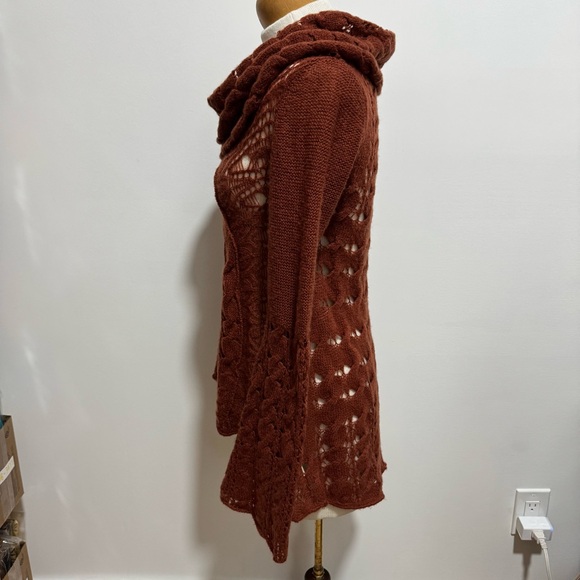 ASO Pretty Little Liars Nikita Free People Cool Grace Sweater XS Boho Cowl Neck - Picture 6 of 16